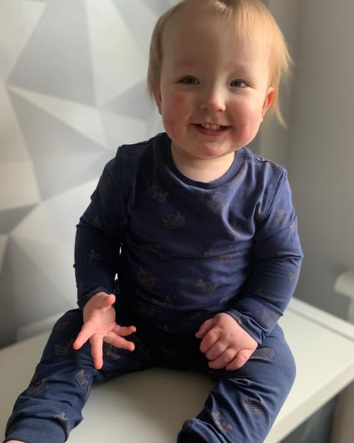 Boys Navy Crown Printed T-shirt ( 12/18mths-7yrs)