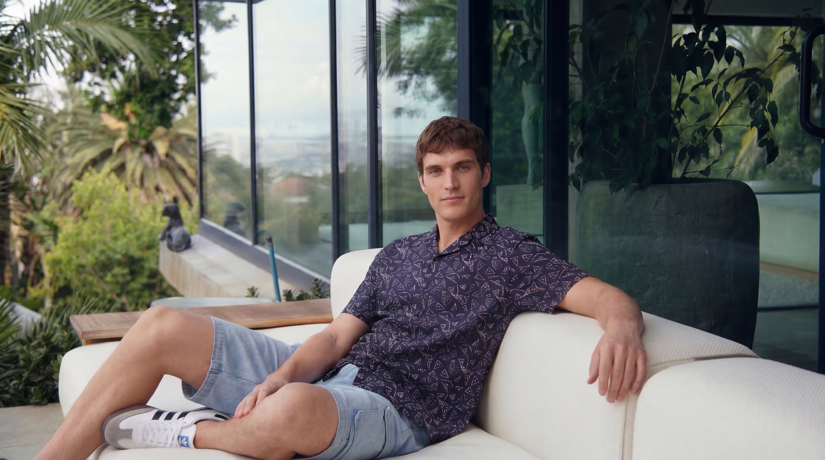 Close-up of premium linen fabric showing its breathable weave and summer texture
