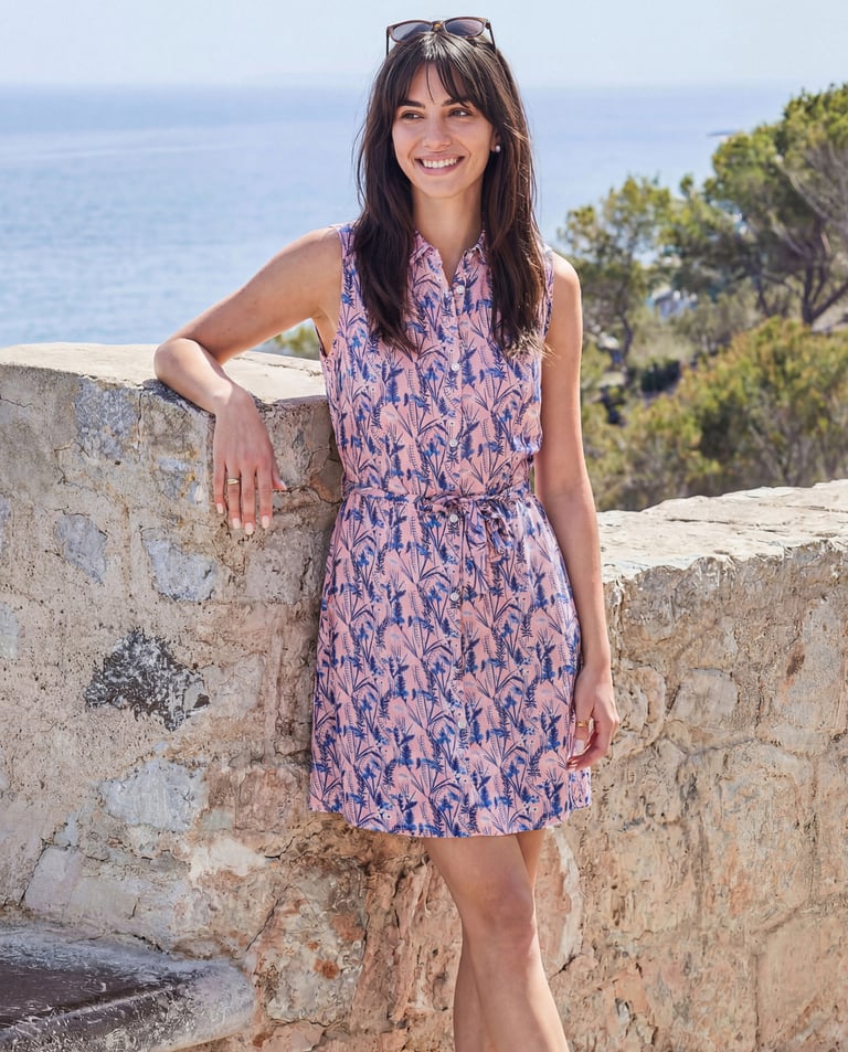 Womens summer collection featuring breezy dresses, tops, and fluid separates - ENORSIA