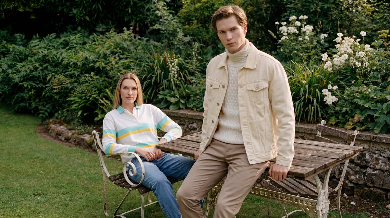Effective spring layering — Enorsia denim and cotton combinations
