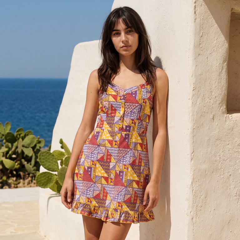Premium breathable cotton fabric details for casual summer dresses - ENORSIA