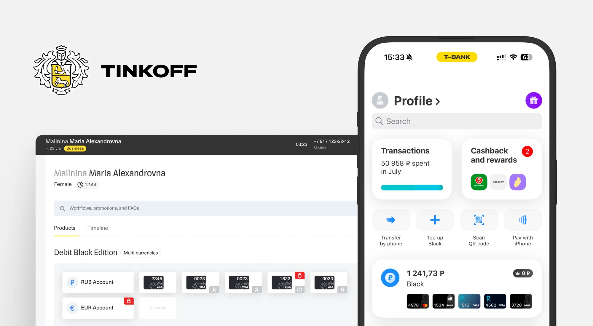Tinkoff support operators handling calls and chats