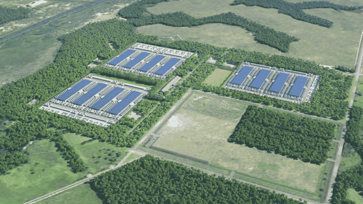 Simulated rendering of the future Hokkaido Tomakomai AI Data Center