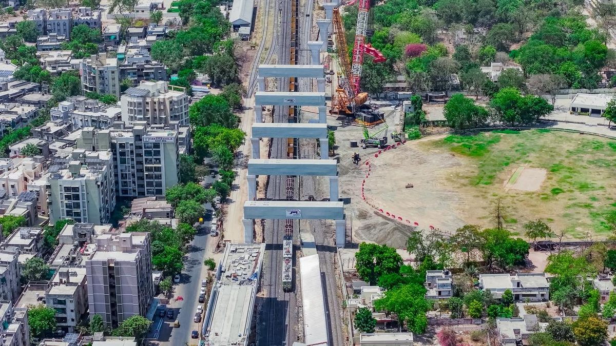 Mumbai Ahmedabad Bullet Train Construction
