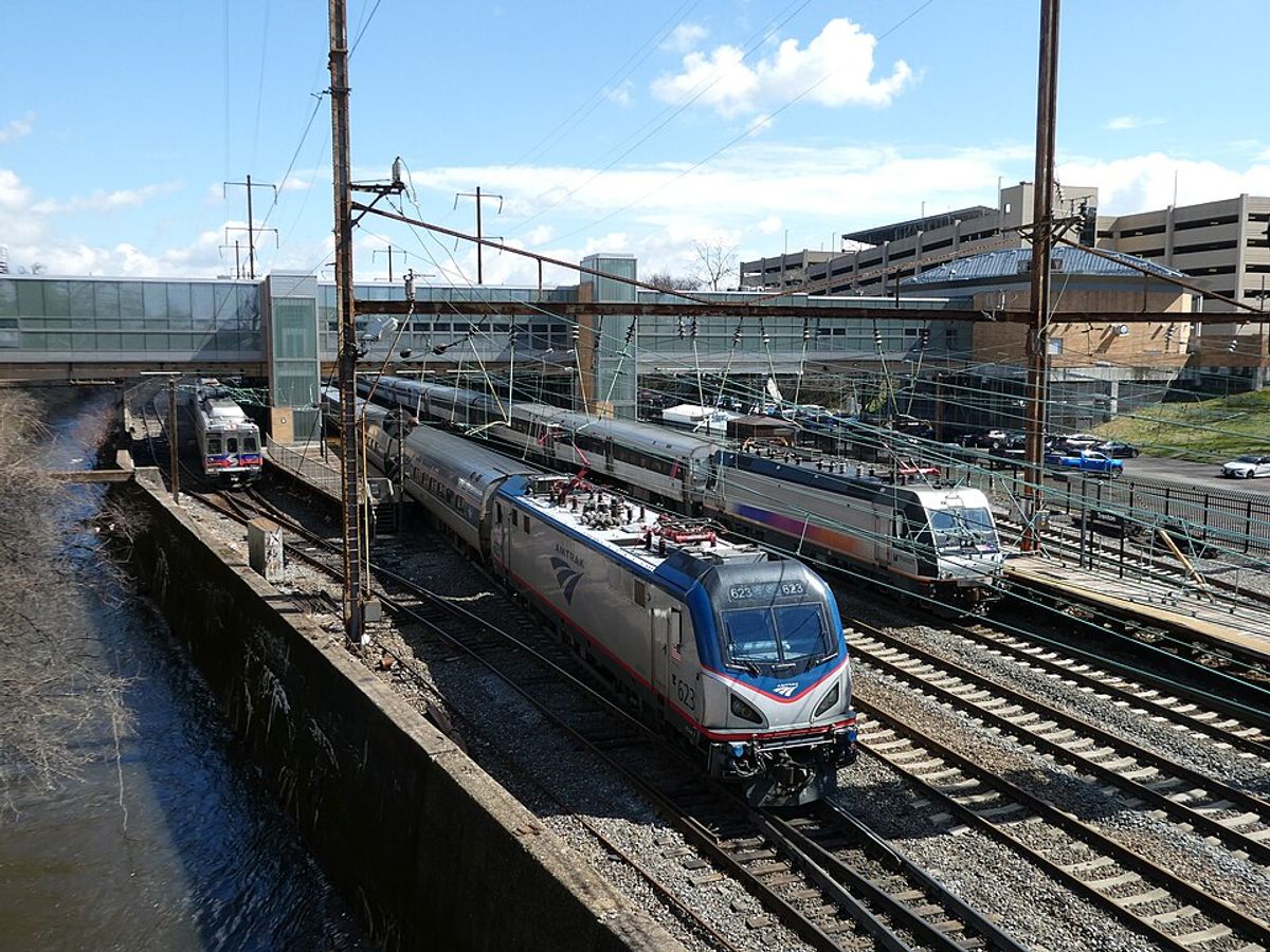 Amtrak Acela train operating along the Northeast Corridor modernization program