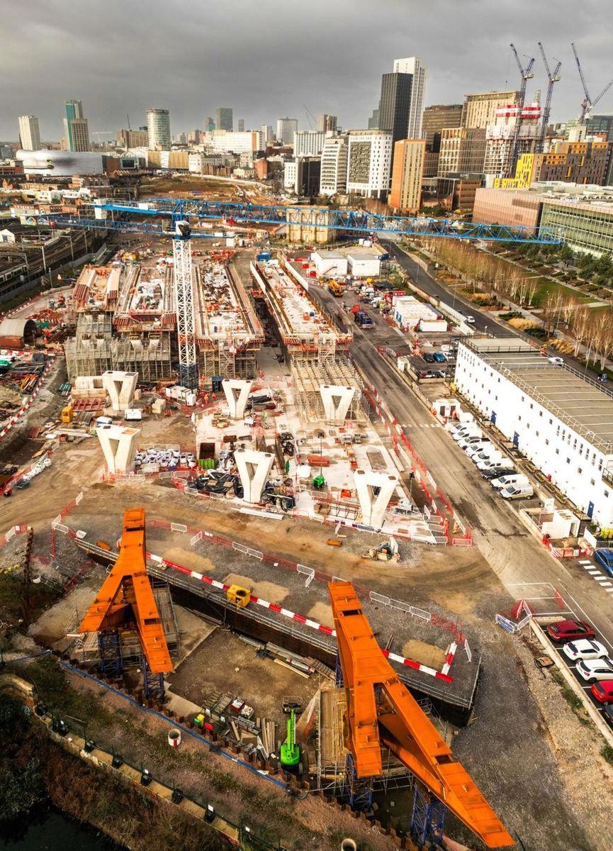 HS2 high-speed rail construction project in the UK