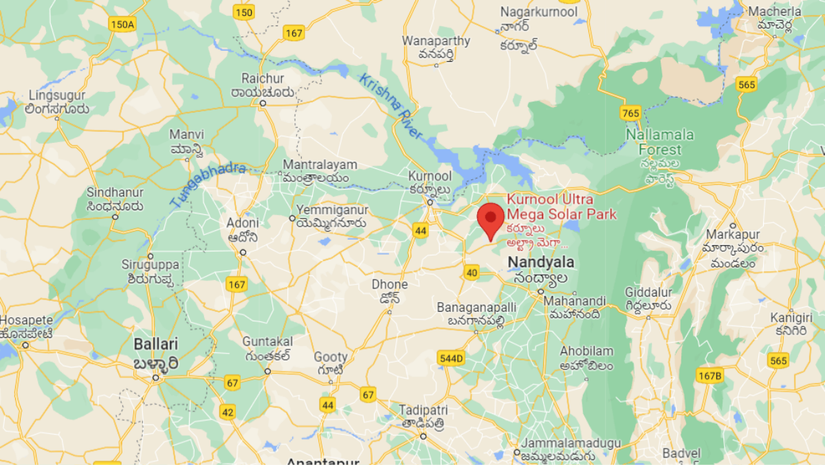 Kurnool Solar Park Map