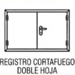 registro cortafuego doble hoja