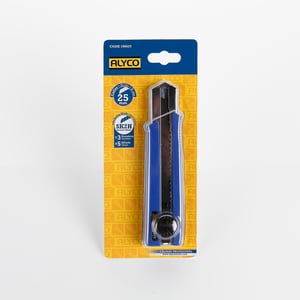 cutter cuchilla 25 mm sk2h con boton deslizable alyco