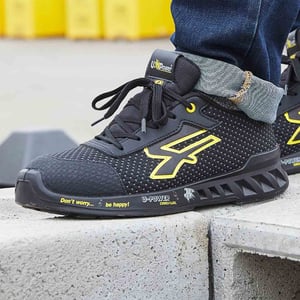 zapato u-power matt esd s3 src  negro-amarillo 41