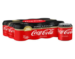 coca cola zero zero lata pack-12x33cl
