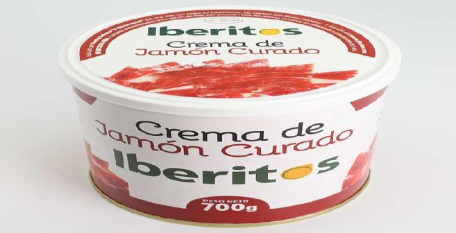 crema jamon curado iberitos lata 700gr