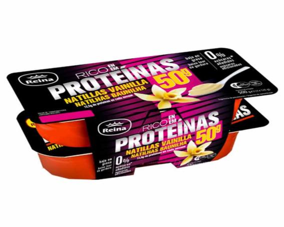natillas vainilla proteinas reina 4x125g