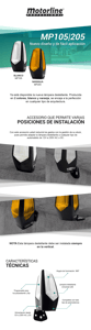 motorline - mp205 - lámpara destelleante universal led luz amarilla motorline mp205