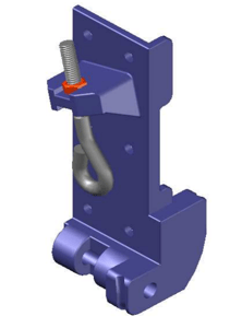 soporte cables puerta seccional p/cabos zn 260x110x2,50mm