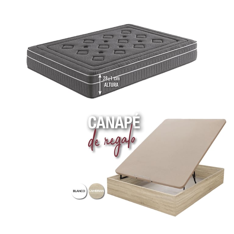 pack descanso premium carbono + canapé de regalo.