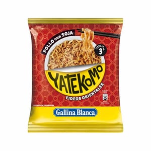 fideos pollo c/soja yatekomo g. blanca bolsa 79gr.