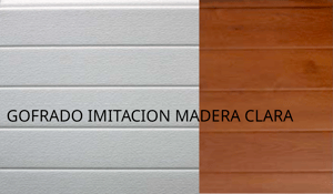 ml panel secc 610 gofrado imitación madera clara ext, gofrado blanco int