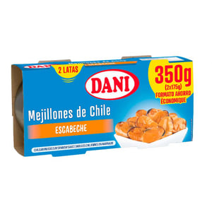 mejillon escabeche dani pack-2x175g