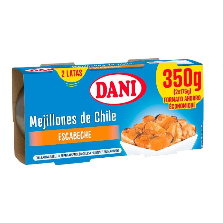mejillon escabeche dani pack-2 x 175 grs