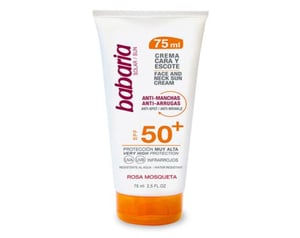 crema facial antimanchas babaria f50 75 ml.