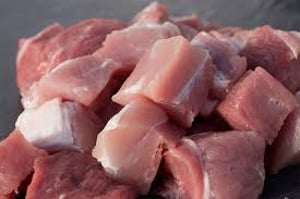 paleta de cerdo fresca dado