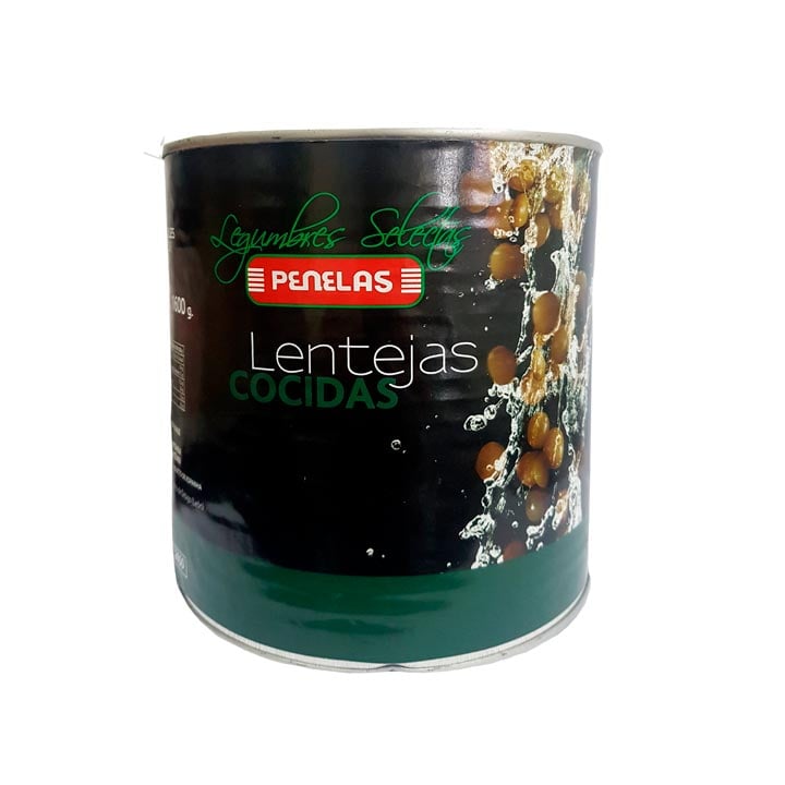 lenteja cocida extra penelas lata 2.650 ml.