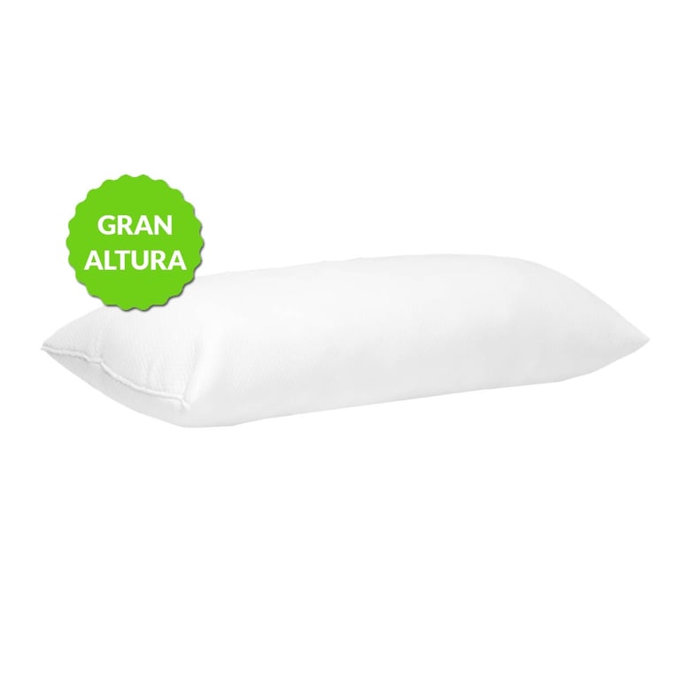 almohada copos-visco, firmeza alta.