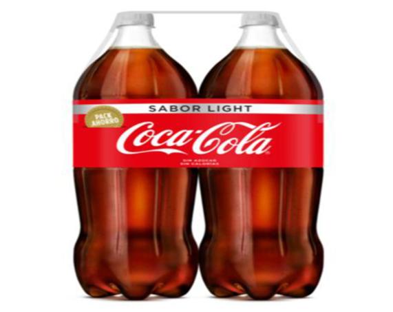 coca cola light pack-2x2l