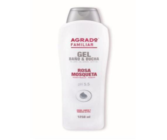 gel ducha rosa mosqueta agrado 1.250 ml.