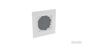 motorline - emisor pared sobreponer negro mx93
