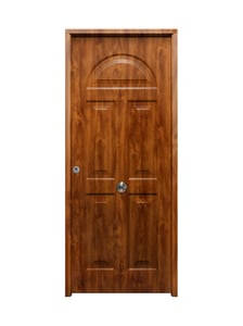 puerta entrada vivienda saga100 coral embero inox 90x210 dec