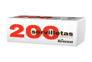 servilletas 1c. renova 200 unidades