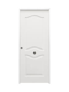 puerta entrada vivienda saga100 provenzal blanca 3p 1c inox dchas 90x210+mirilla