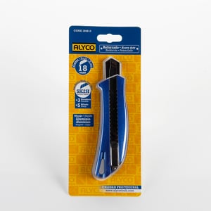 cutter reforzado cuchilla 18 mm sk2h  cuerpo aluminio alyco