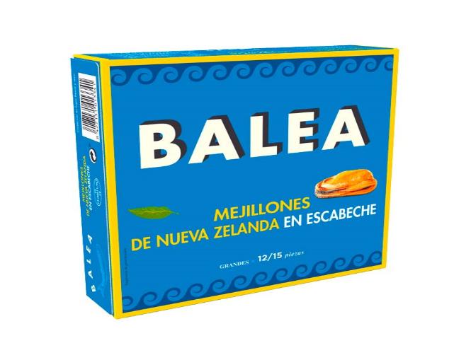 mejillones en escabeche 12/15 piezas balea rr-280