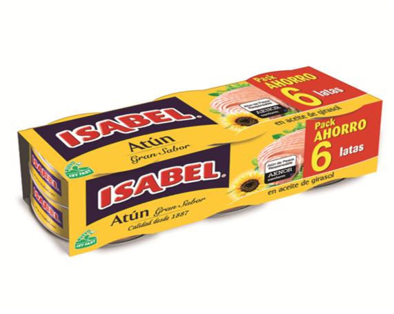 atun a.vegetal isabel pack-6ud.x52grs.