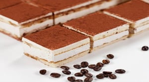plancha tiramisu porcionada (30un) 1.8kg topgel