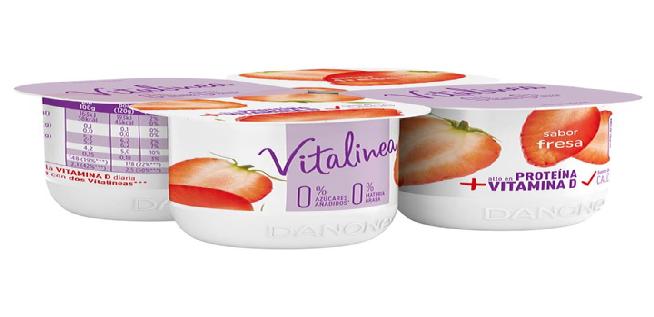 yogur fresa danone vitalinea 4x125gr.