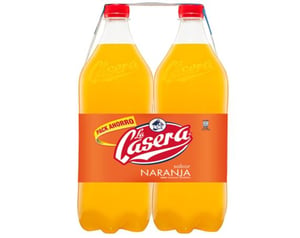 refresco casera naranja pack-2x1,5l