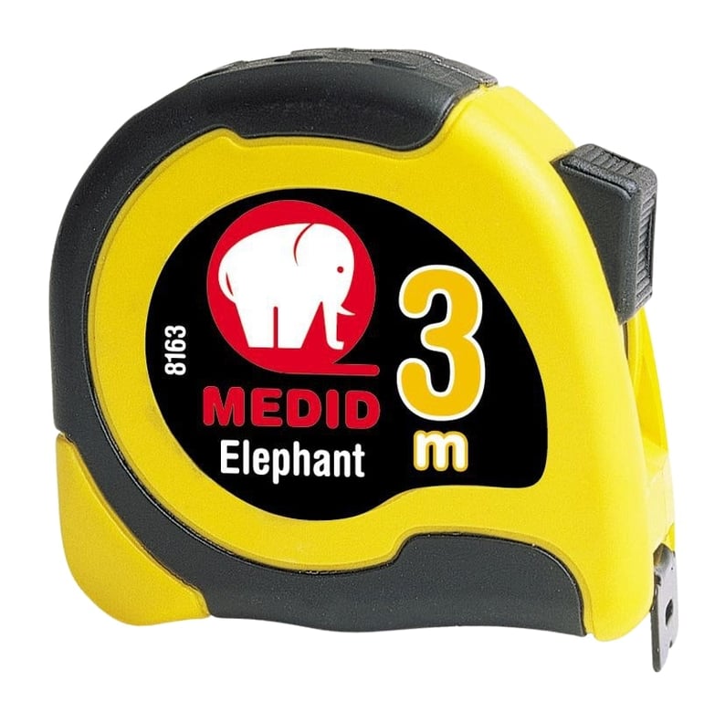 Flexómetro MEDID ELEPHANT 3 m x 16  mm Ref 8163