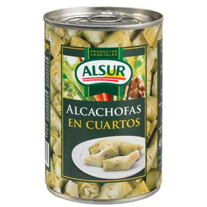 alcachofa cuarteada lata 390 grs.