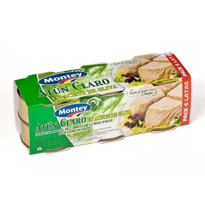 atun claro en aceite de girasol onza de oro pack-6 latas