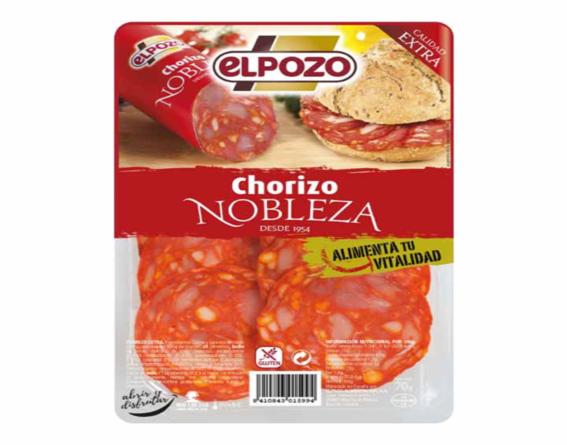 chorizo extra el pozo lonchas 65 gr