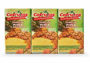 zumo piña cofrutos brik 3x200ml