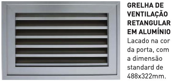 rejillas ventilación puertas seccionales