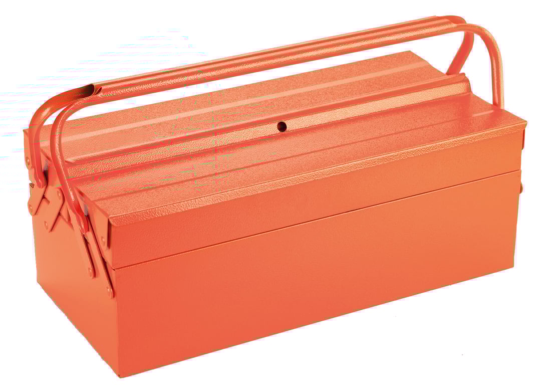 CAJA HTAS MET. 3 BAND.420x200x125MM ALYCO ORANGE