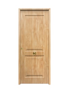 puerta entrada vivienda saga100 clasica roble 90x210 3p 1c dchas, mirilla, cortavientos