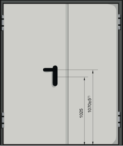 puerta cortafuegos classic ei2-60 doble hoja padilla