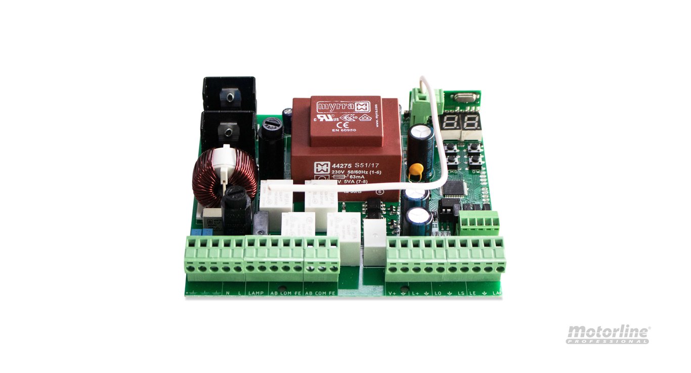 Motorline - Mc52 - Central Electrónica Motorline Mc52 Para Dos Motores Abatibles 230 V